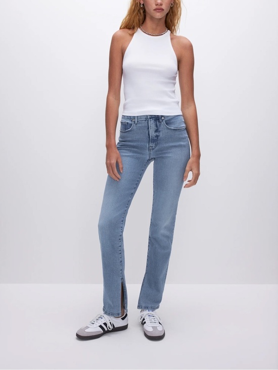 Good American Denim - Good American Good Boy Straight Jeans in Indigo 382 Blue Size 2 or 26